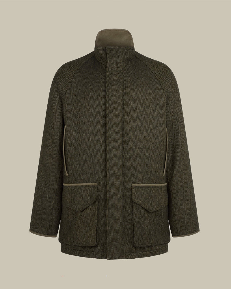 Dinmore Cashmere Tweed Raglan Field Coat