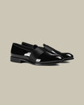 Black Slip On Patent Leather Loafer