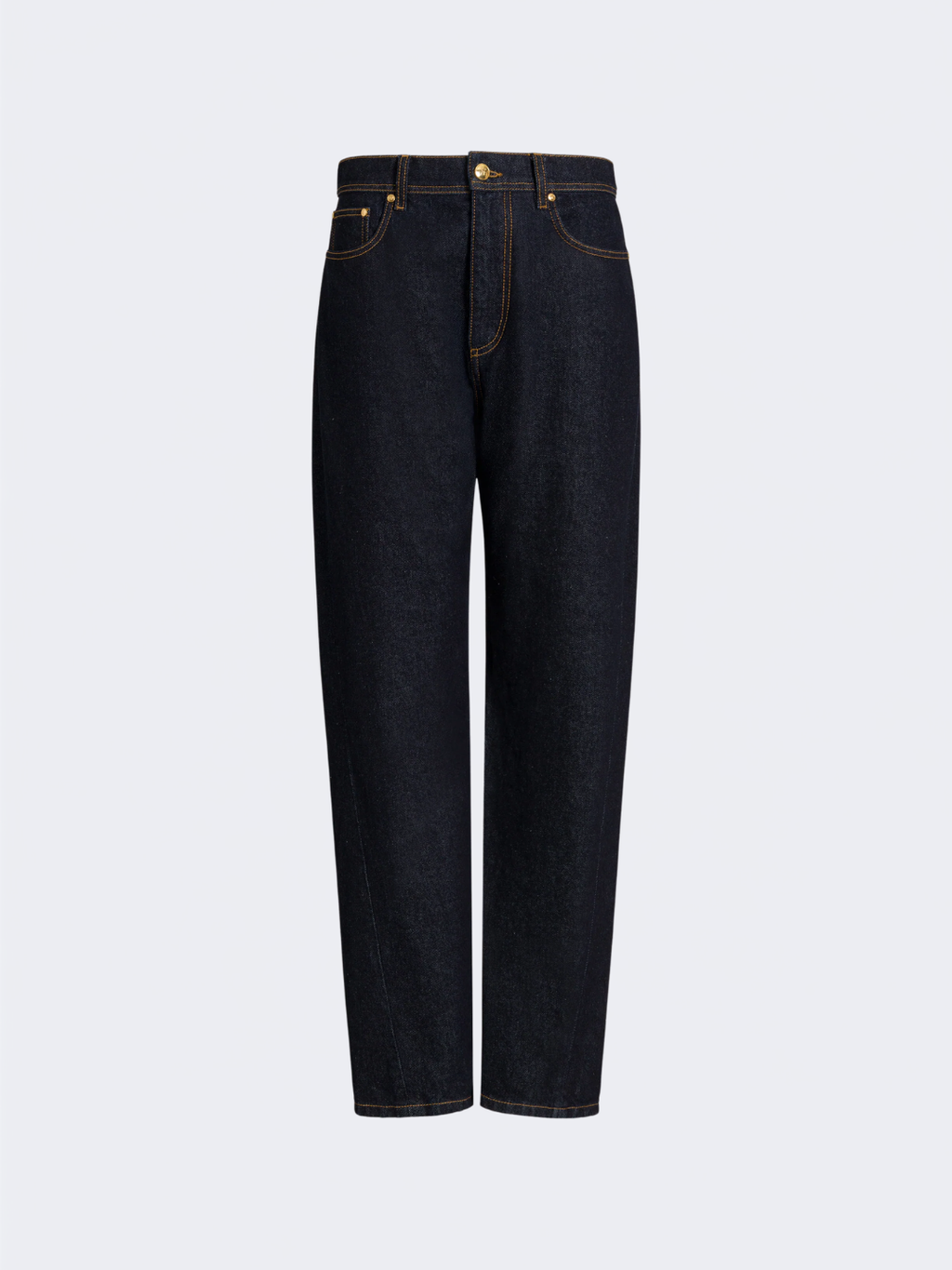 Dark Blue Wide Leg Jeans With AF Logo