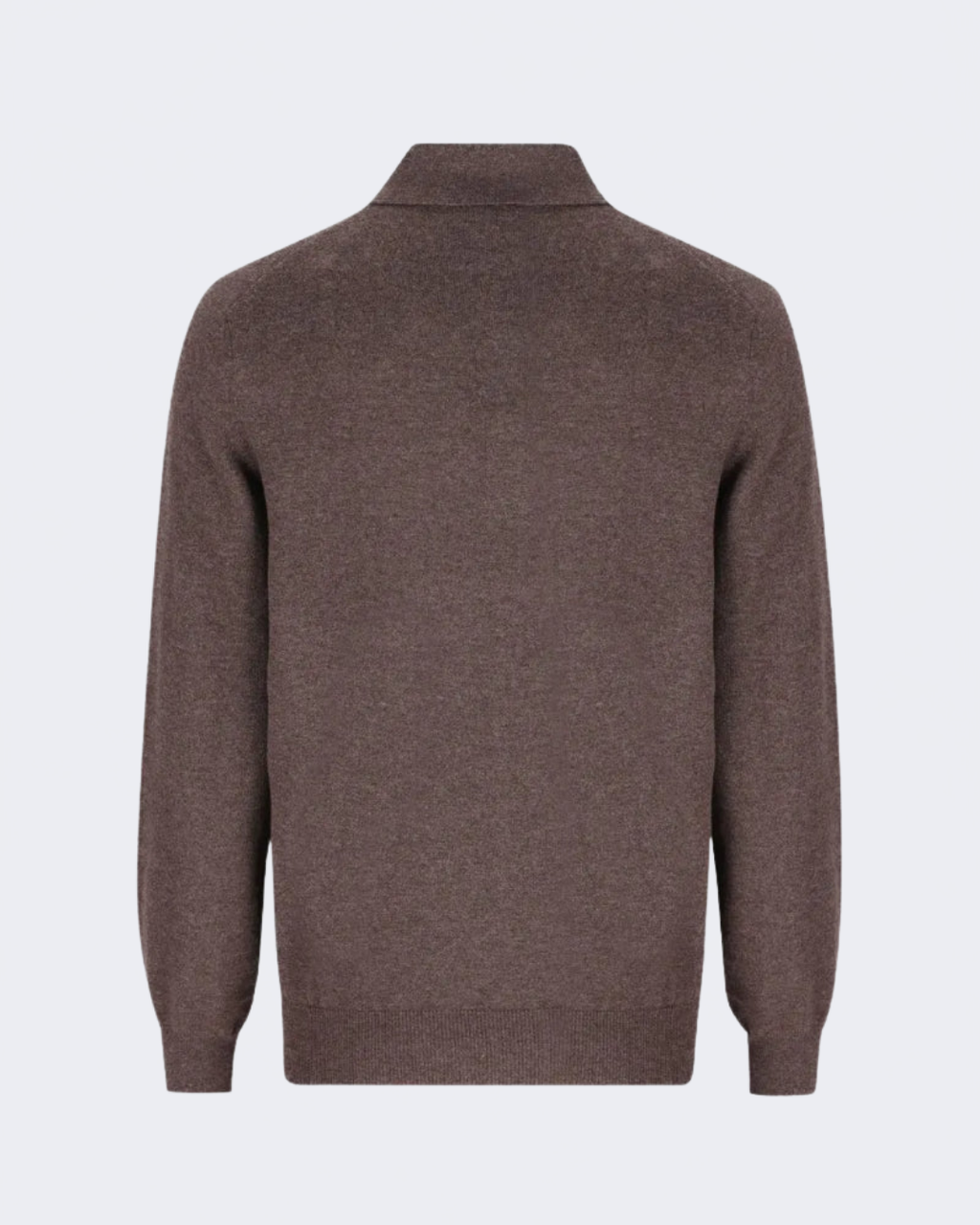 Dark Brown Cashmere Knit Polo Shirt