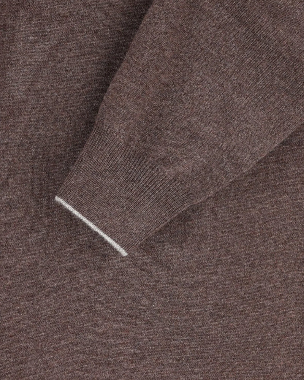 Dark Brown Cashmere Knit Polo Shirt