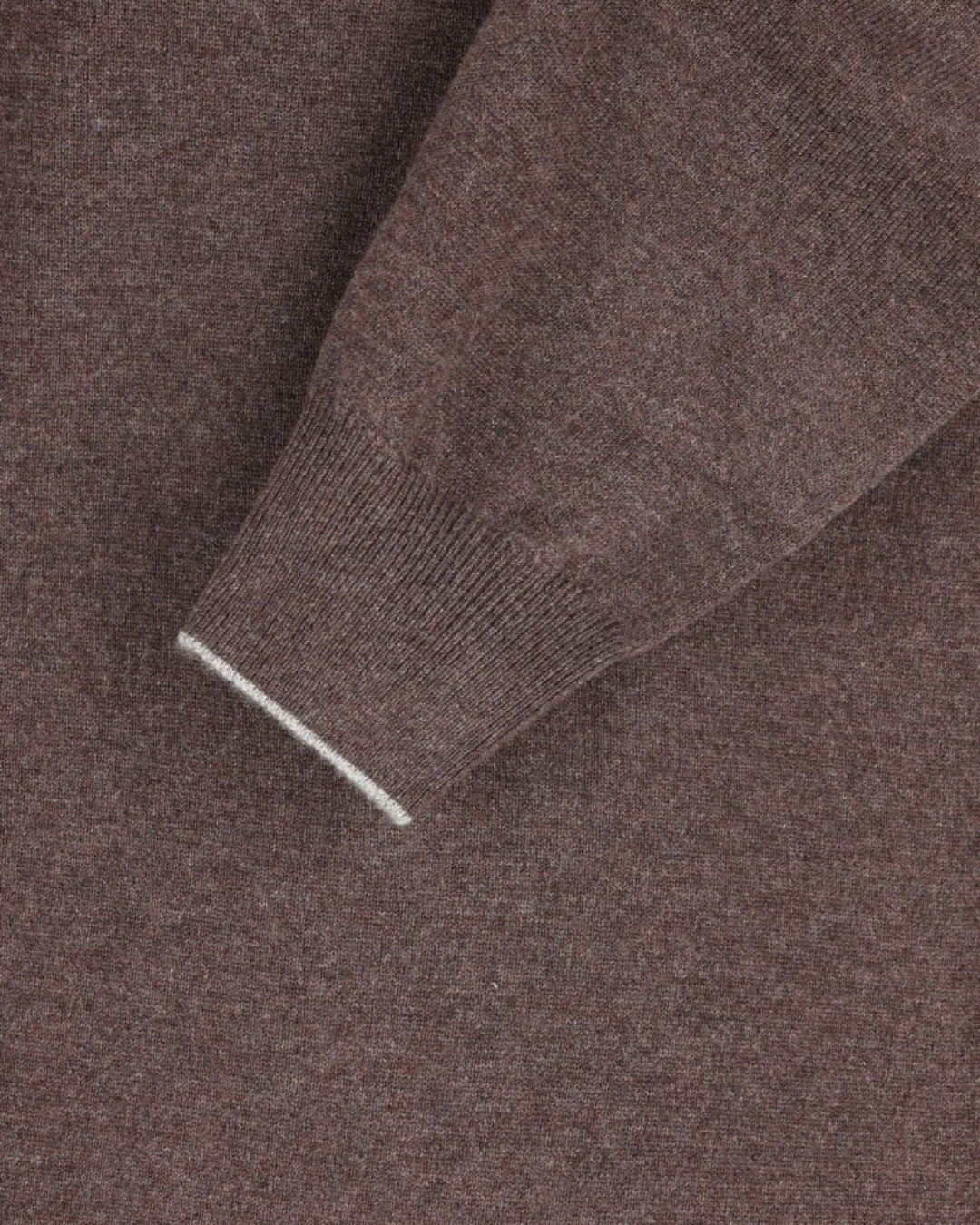 Dark Brown Cashmere Knit Polo Shirt