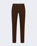 Dark Cognac Moleskin Slim Fit Trouser
