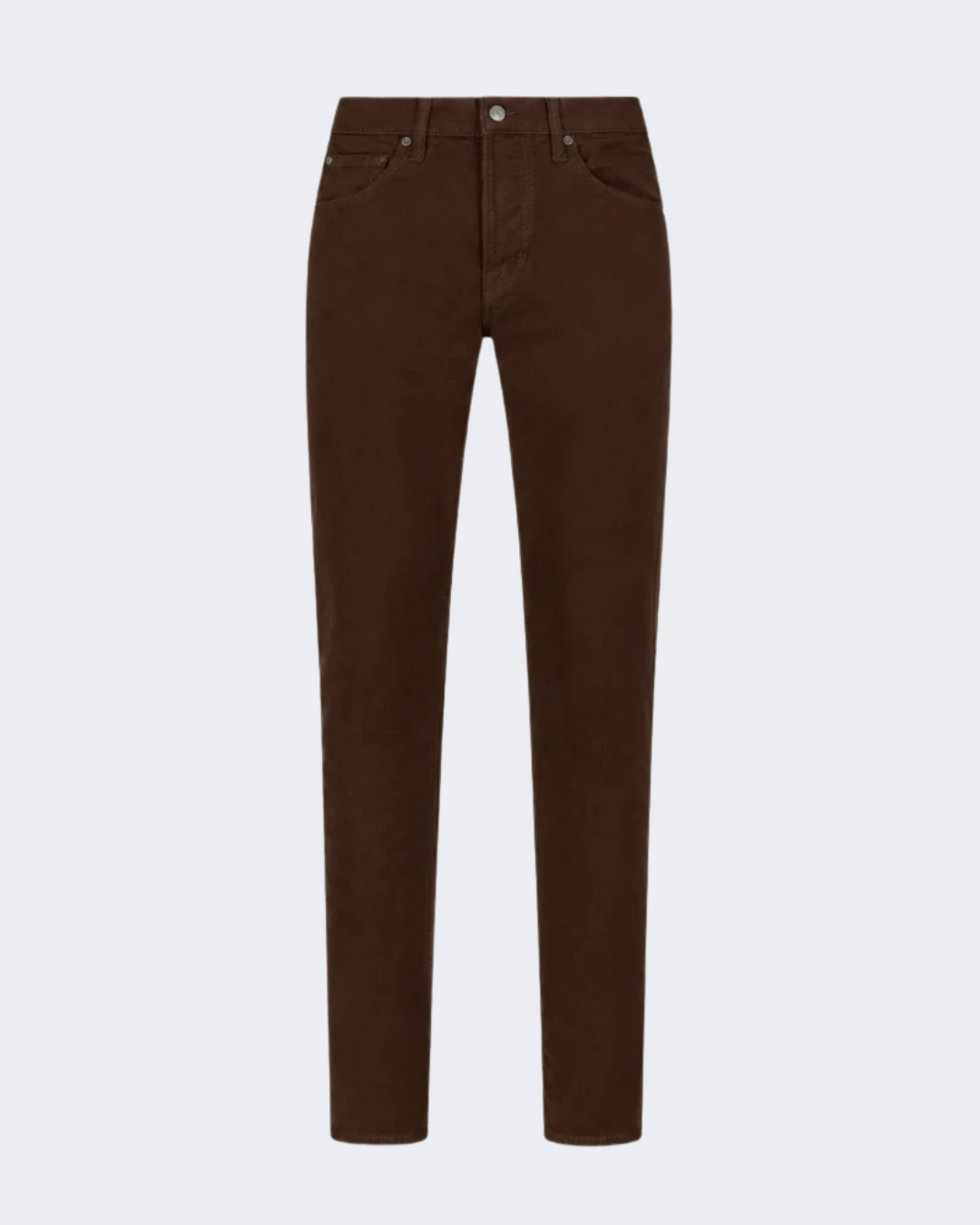 Dark Cognac Moleskin Slim Fit Trouser