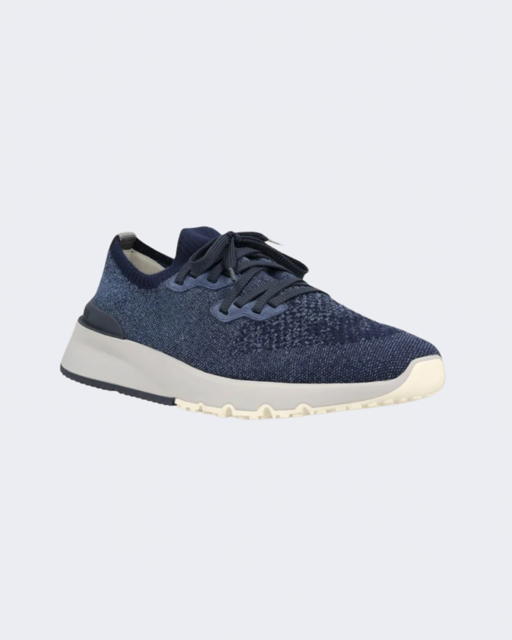 Denim Navy Cotton Chiné Knit Runners