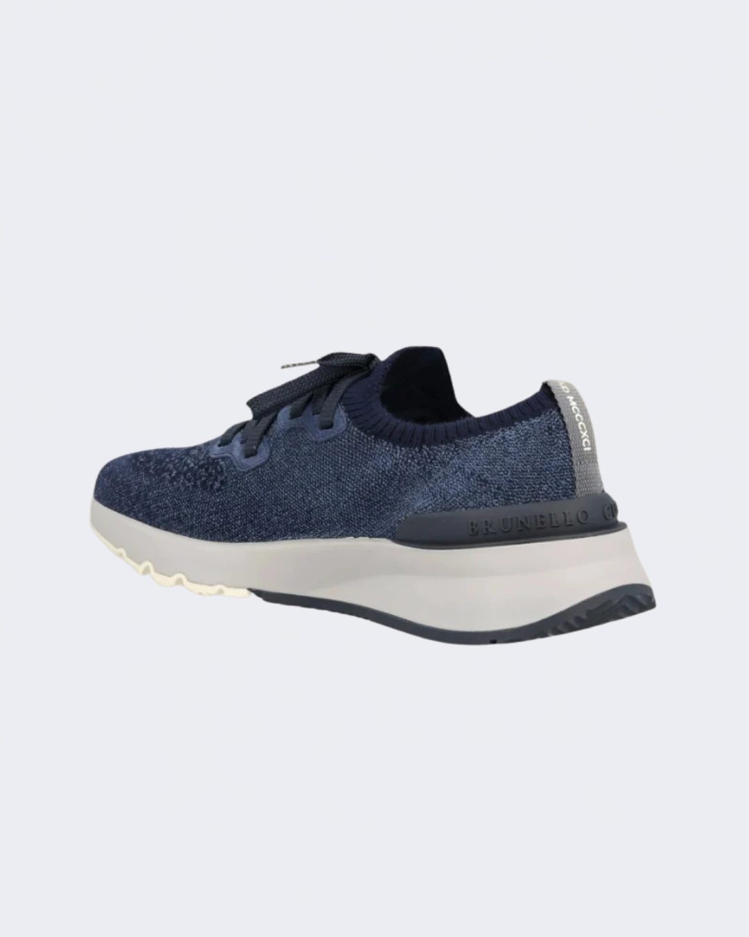 Denim Navy Cotton Chiné Knit Runners