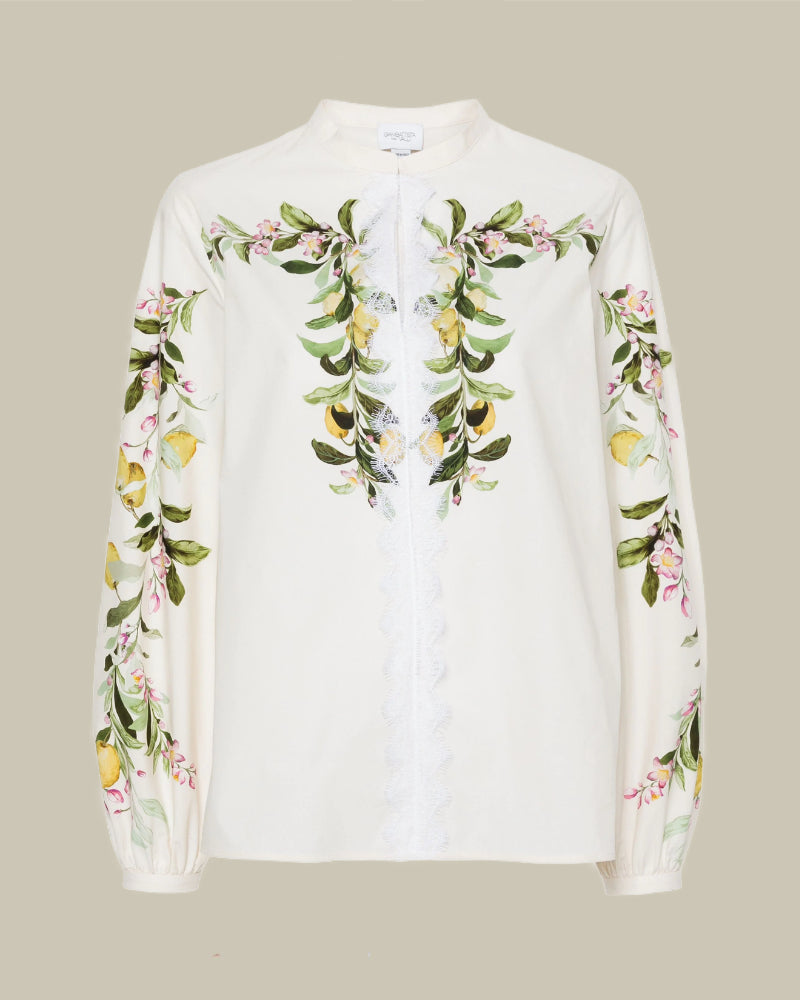 Flower Lace Ivory Blouse