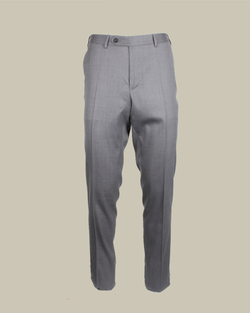 Light Grey Herringbone Drop 8 Unlined Suit