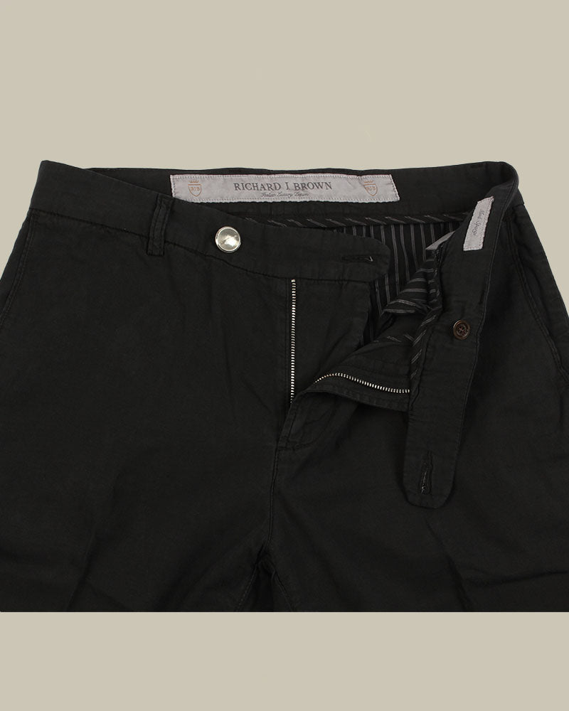 SPARGI Black Cotton & Lyocell Shorts