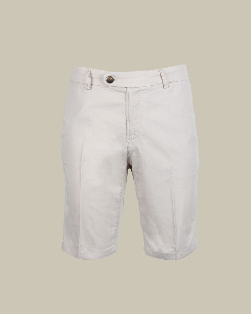 SPARGI Beige Cotton & Lyocell Shorts