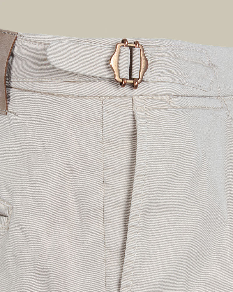 MANILA Beige Cotton Stretch Chino