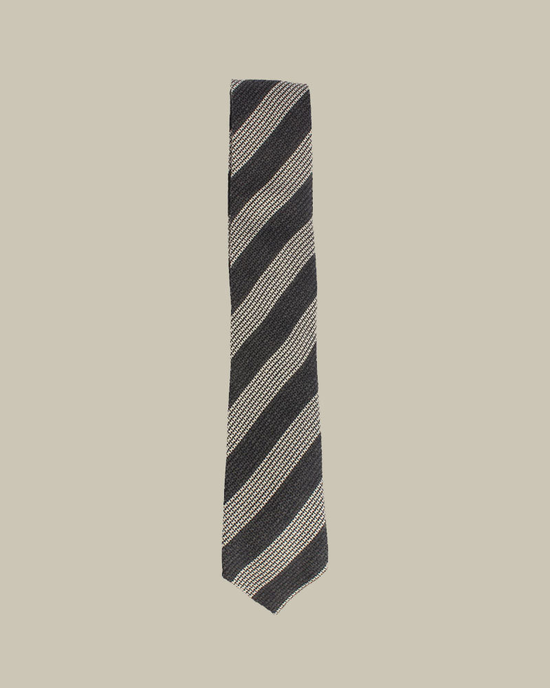 Cashmere Blend Textured Stripe Tie