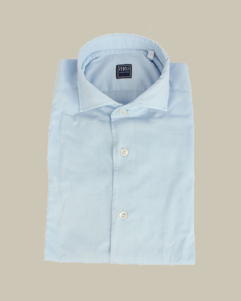 Panamino Cotton Shirt Sky Blue
