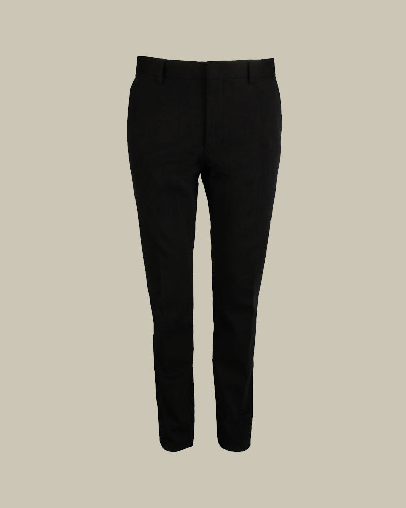 Black Crossover Cotton Chino