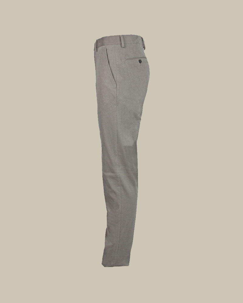 Grey Crossover Cotton Chino