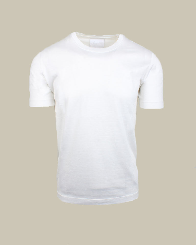 White Short Sleeve Slim Fit T-Shirt