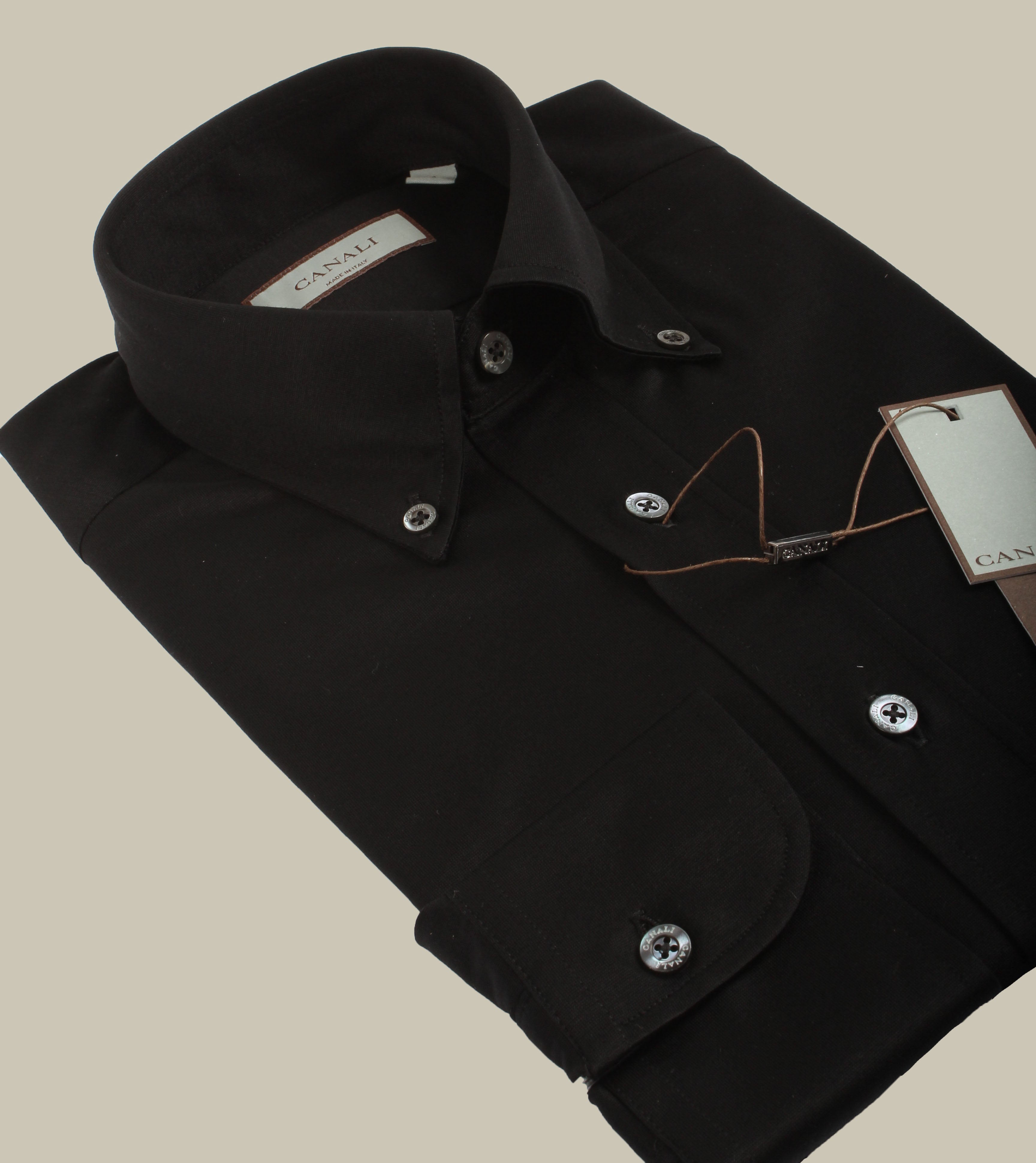 Black Stretch Jersey Shirt