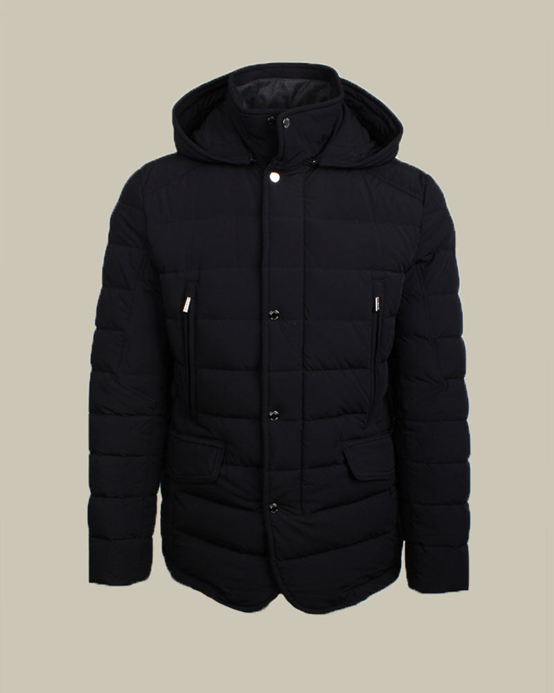 CRAIG Navy Quilted High Performance Down Coat