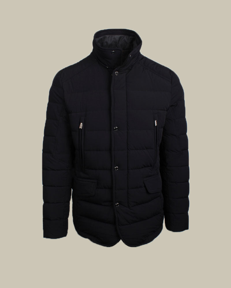 CRAIG Navy Quilted High Performance Down Coat