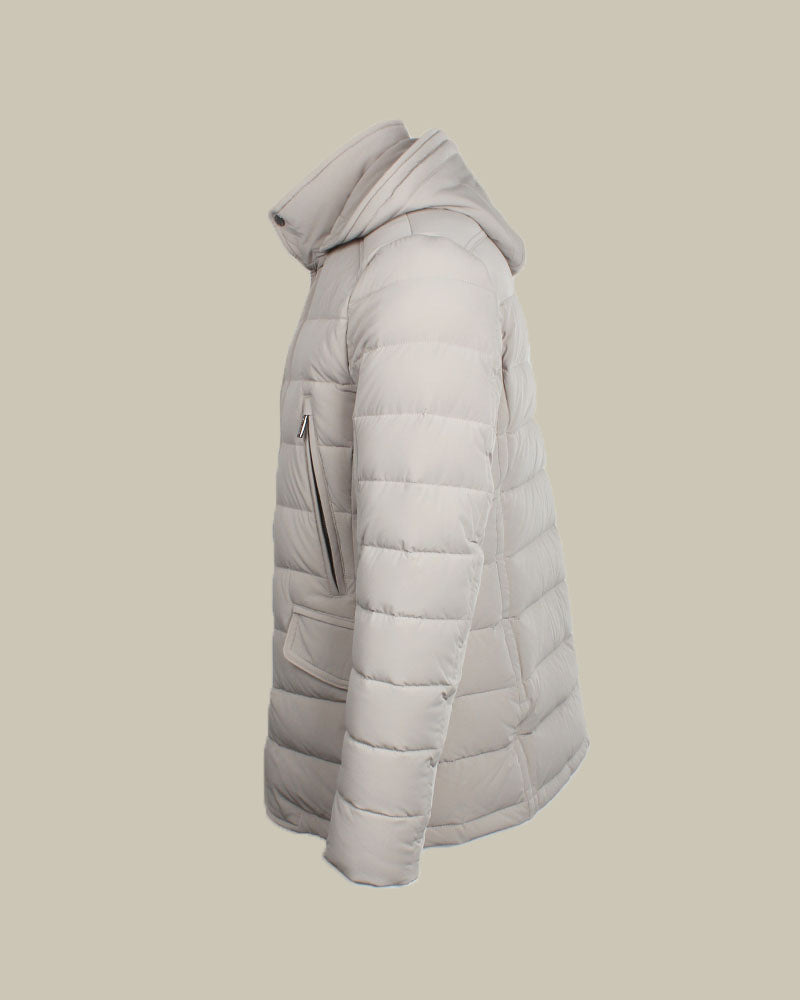 CRAIG Beige Quilted High Performance Down Coat