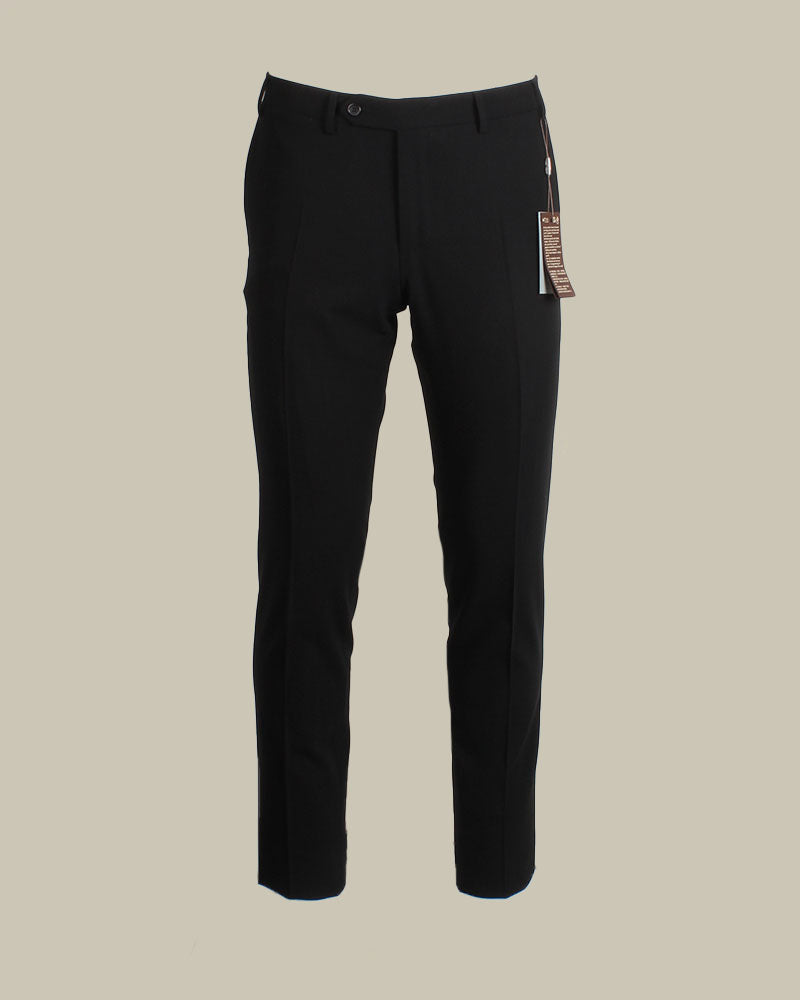 Black Impeccabile Kei Stretch Wool Trouser