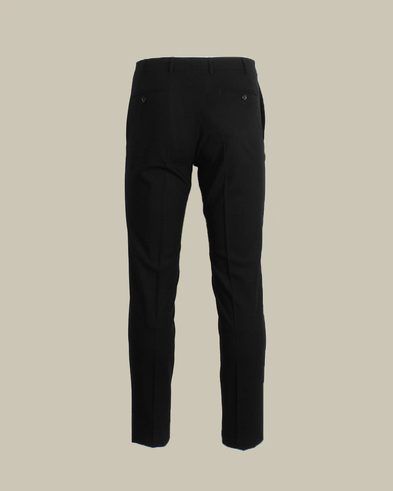 Black Impeccabile Kei Stretch Wool Trouser