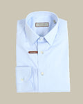 Blue Slim Fit Stretch Poplin Shirt