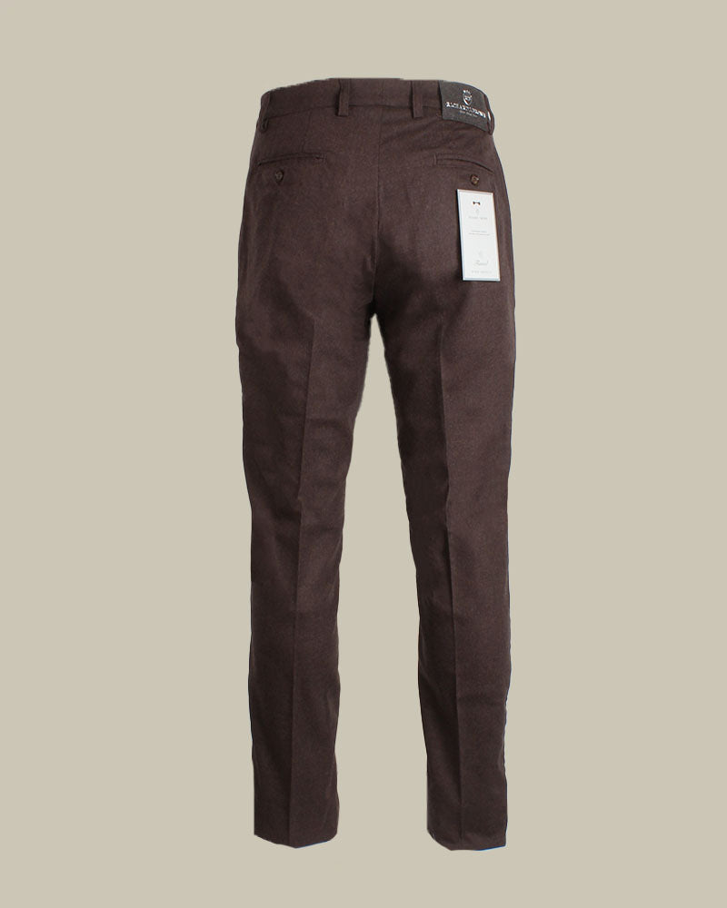 SINGAPORE Brown Flannel Trouser