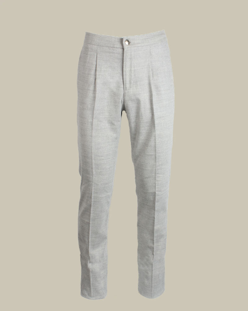 CAPRERA Light Grey Flannel Trouser
