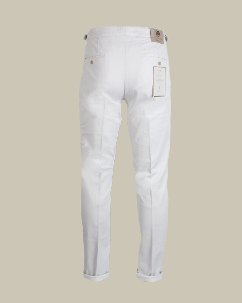 MANILLA Stone Side Fasten Cashmere Blend Chino