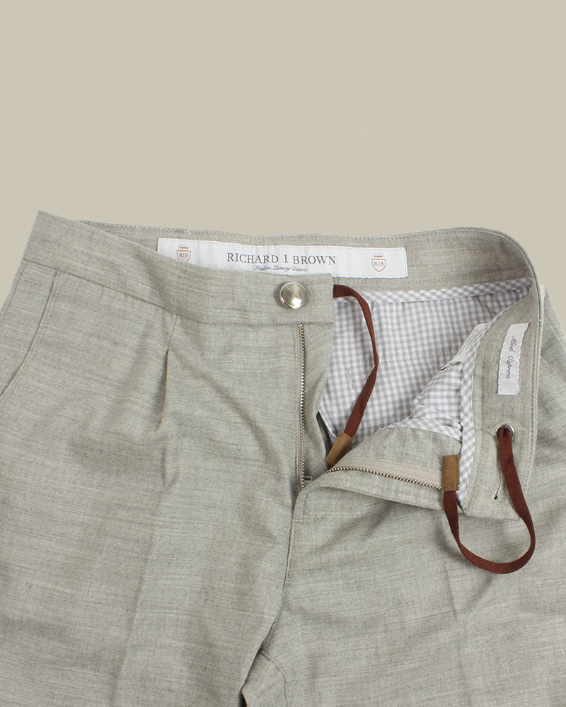 CAPRERA Light Grey Flannel Trouser
