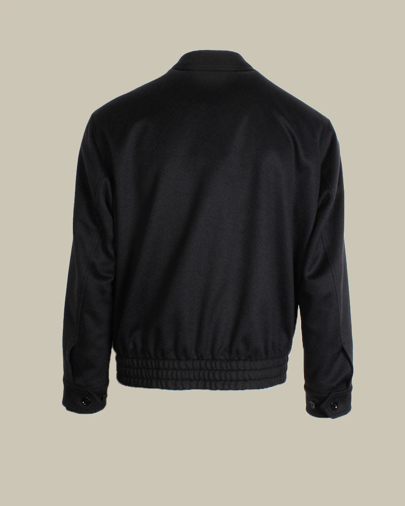 Charcoal Cashmere Shirt Jacket