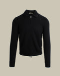 Felted Cashmere Knitted Harrington
