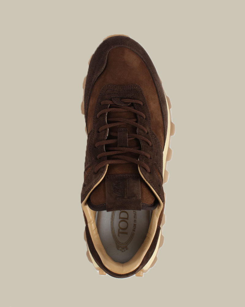 1T Brown Suede Sneakers