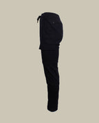 Navy Cashmere Blend Jersey Hooded Twinset
