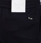Navy Cashmere Blend Jersey Hooded Twinset
