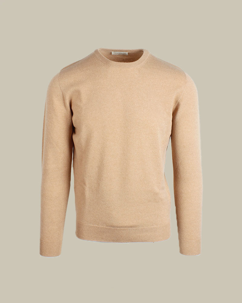 Camel Cashmere Crew Neck