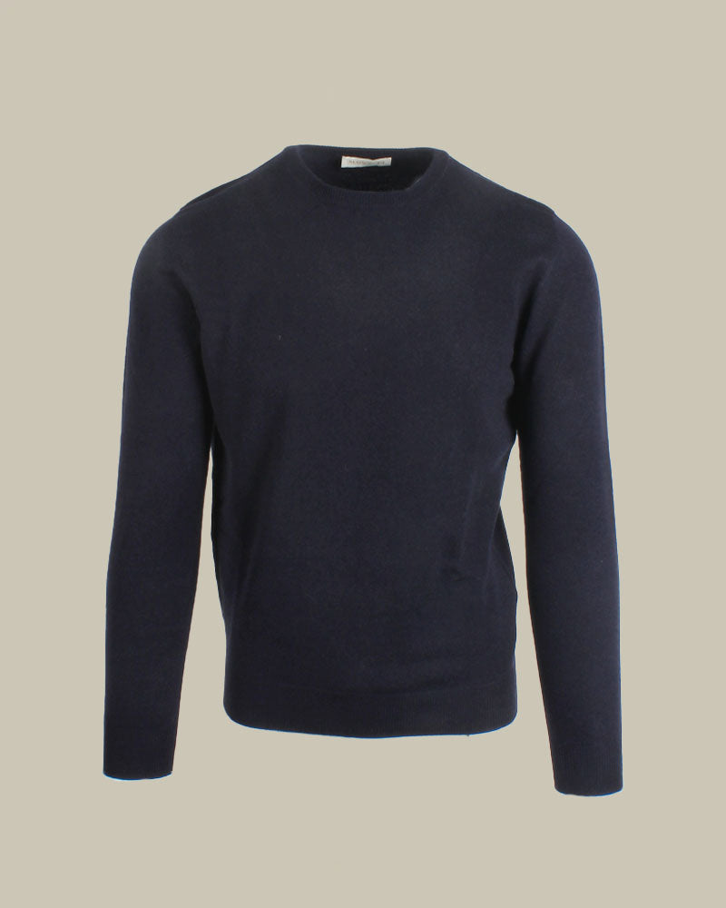 Midnight Blue Cashmere Crew Neck