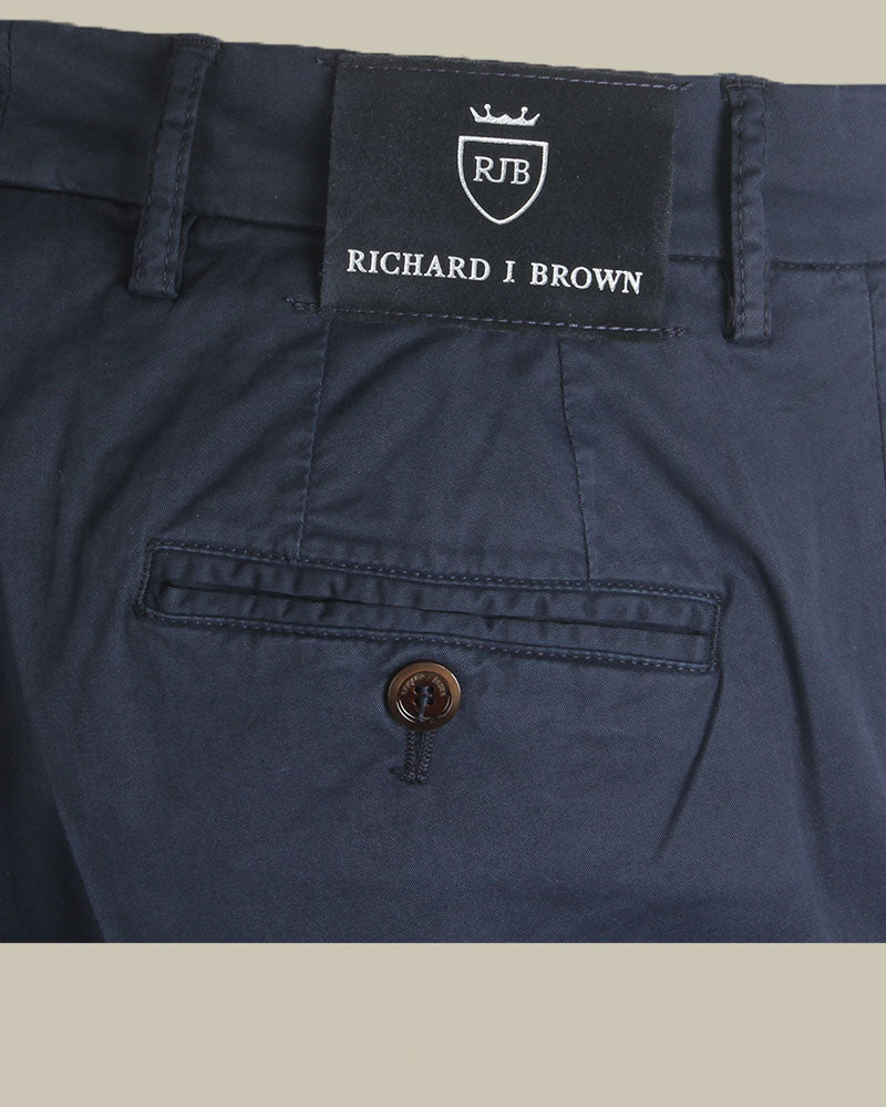 Navy SINGAPORE Stretch Cotton Chino