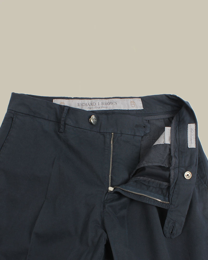 Navy SINGAPORE Stretch Cotton Chino