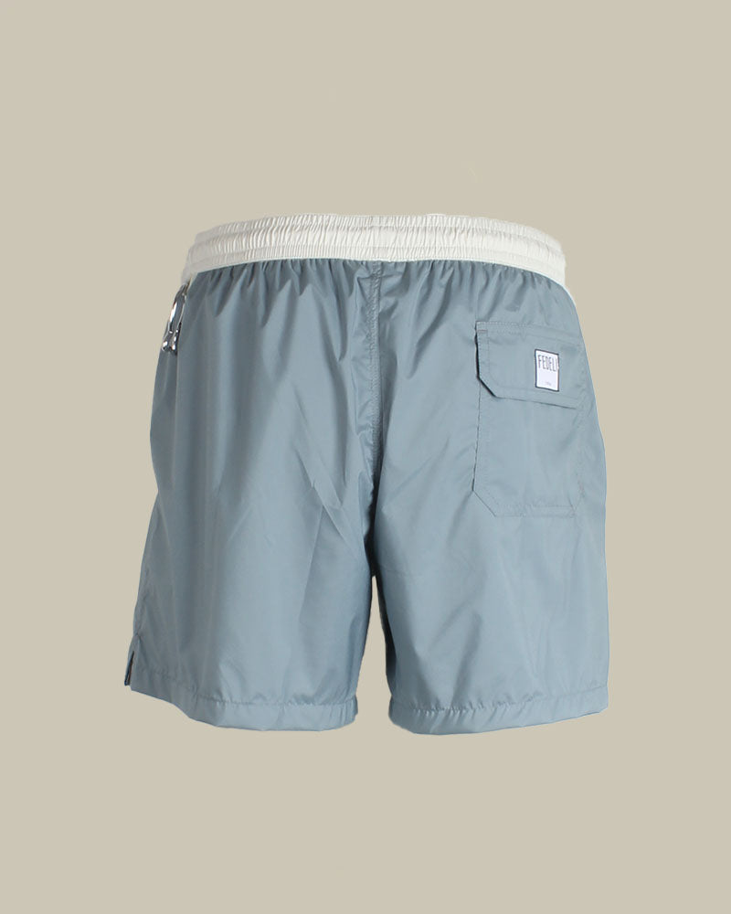 Teal & Ivory Tahiti Airstop Swim Short