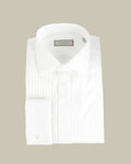 Pleated Bib Concealed Placket Tuxedo Shirt