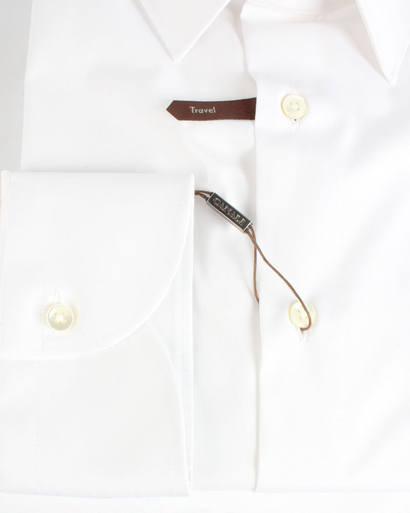 White Stretch Cotton Shirt