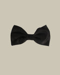 Black Satin Silk Bow Tie