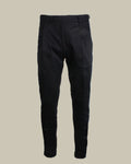 Navy Stretch Cotton 1 Pleat Chino With Side Adjusters