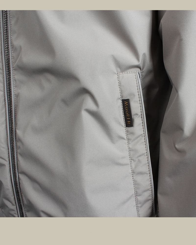 DENON Grey/Taupe Hooded Blouson