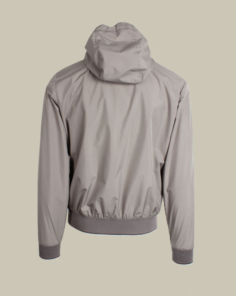 DENON Grey/Taupe Hooded Blouson