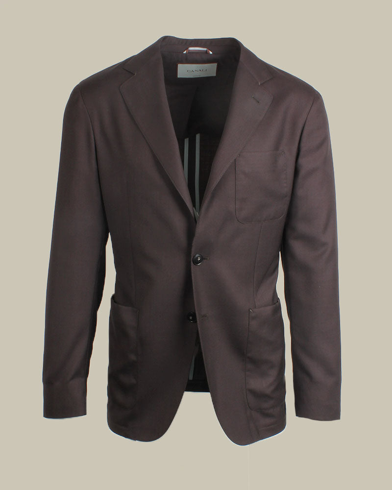 Impeccable Wool Unconstructed Shirt Jacket Chocolate