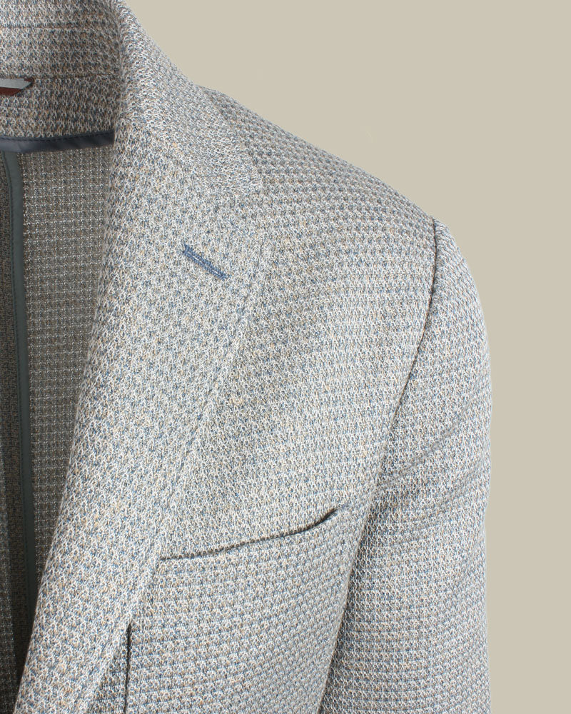 Unconstructed Honeycomb Weave Jacket