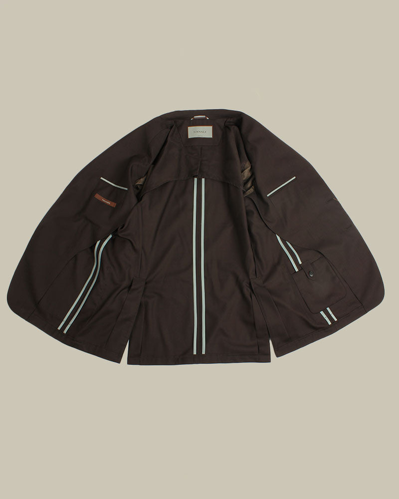 Impeccable Wool Unconstructed Shirt Jacket Chocolate